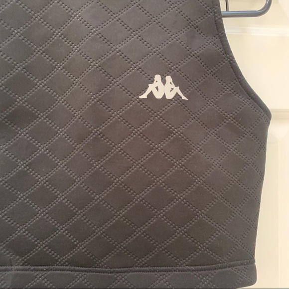 All Black Kappa Crop Top (L) - Picture 2 of 6